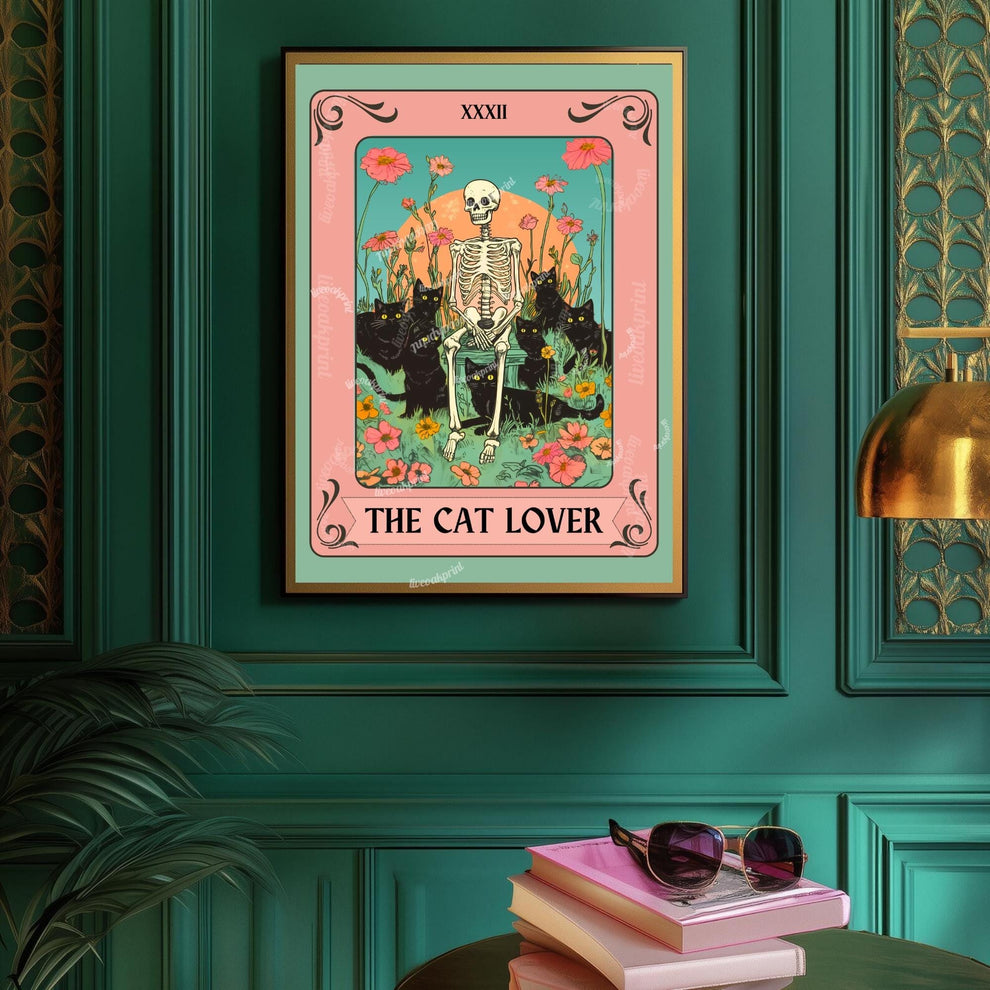 The Cat Lover Tarot Card