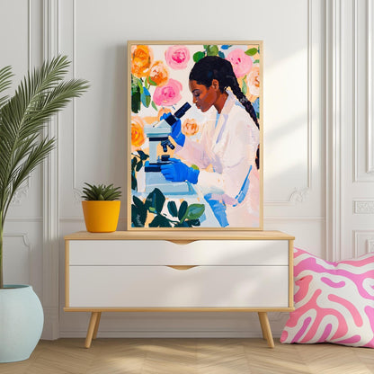Women Scientist Art Print