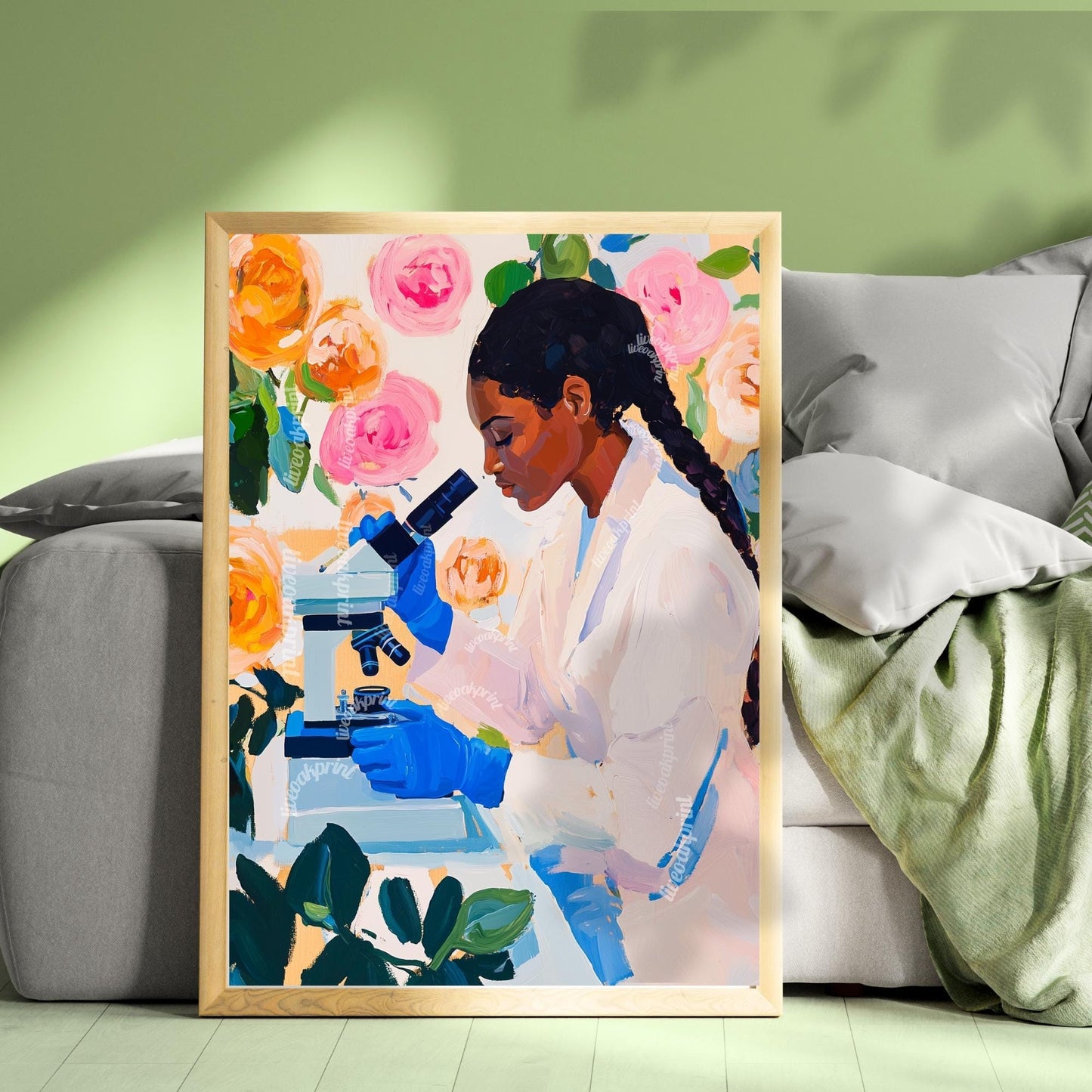 Women Scientist Art Print