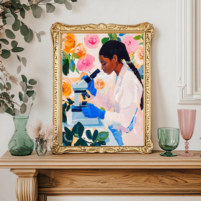 Women Scientist Art Print