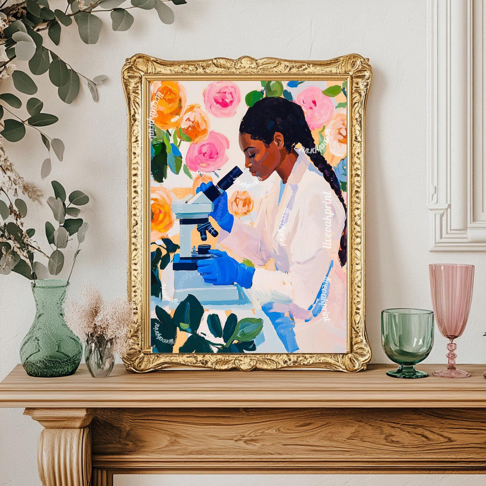 Women Scientist Art Print