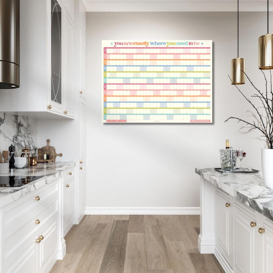 Colorful 2026 Year Wall Planner