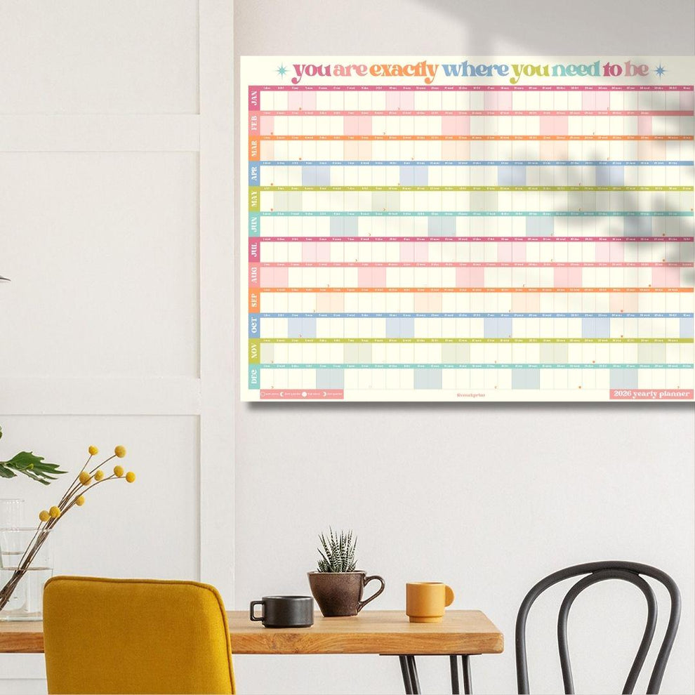 2026 Wall Planner: You Are Exactly Where You Need To Be