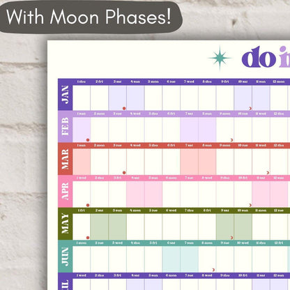 Do It For The Plot 2026 Wall Planner - Large Yearly Wall Calendar