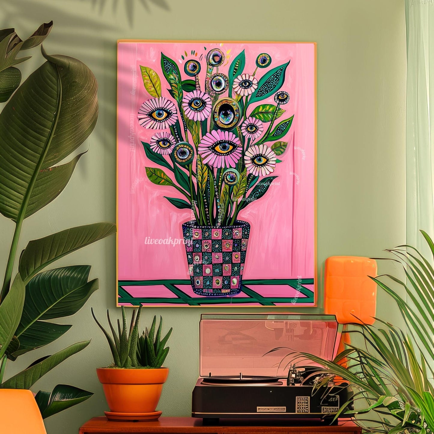 Pink Flower Wall Art