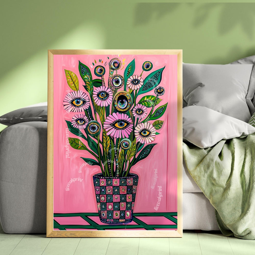 Pink Flower Wall Art
