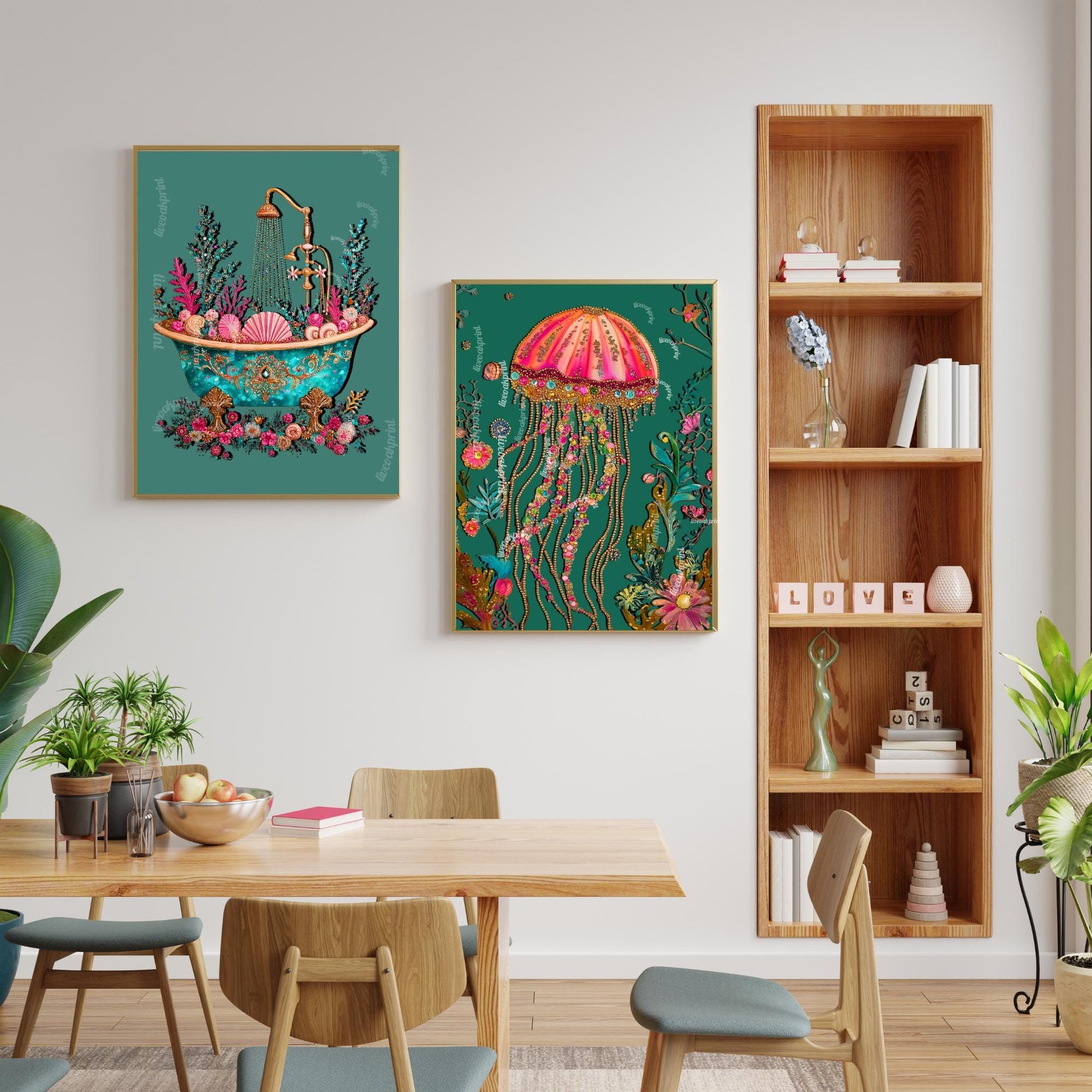 Beach House Bathroom Print