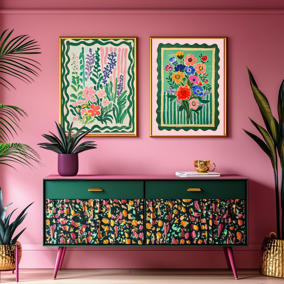 Dopamine Decor Flowers Art Print