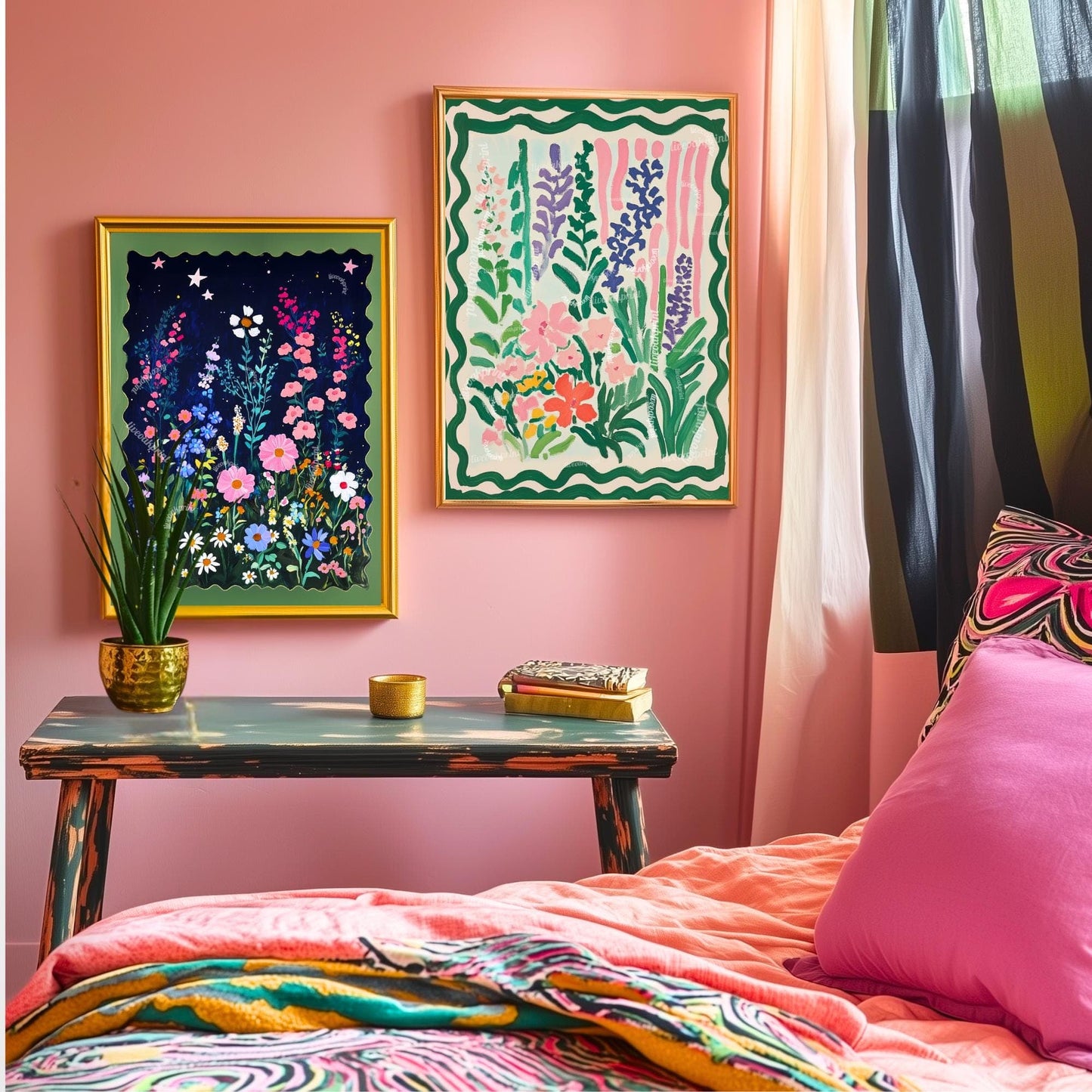 Dopamine Decor Flowers Art Print