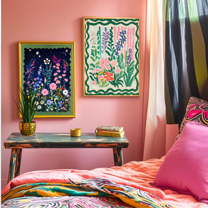 Dopamine Decor Flowers Art Print