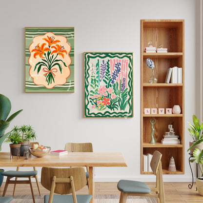 Soft Vintage Lilies Print