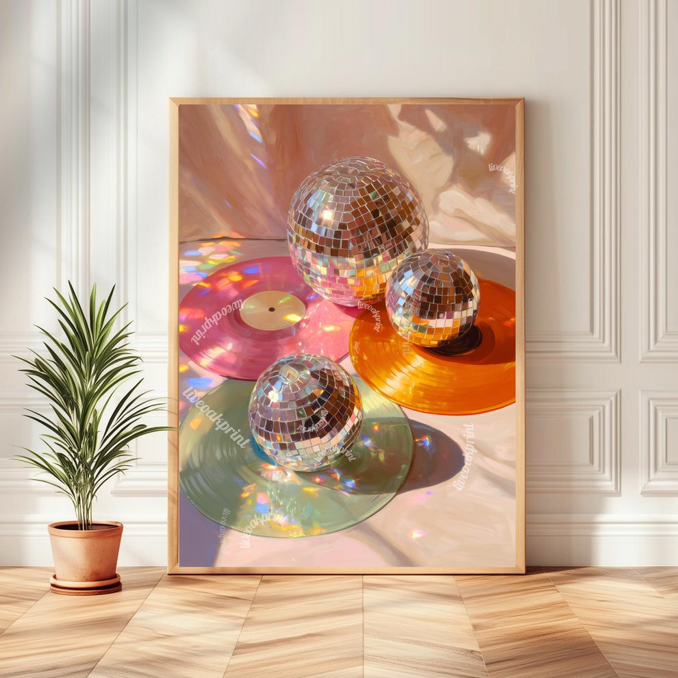 Colorful Records Print