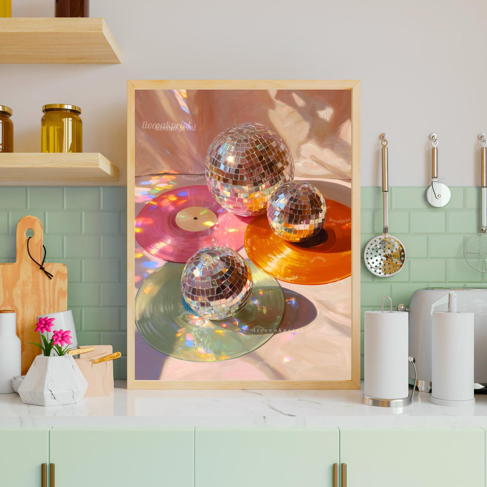 Colorful Records Print