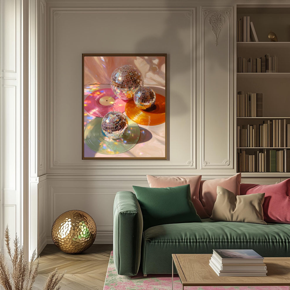 Colorful Records Print