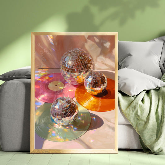 Colorful Records Print