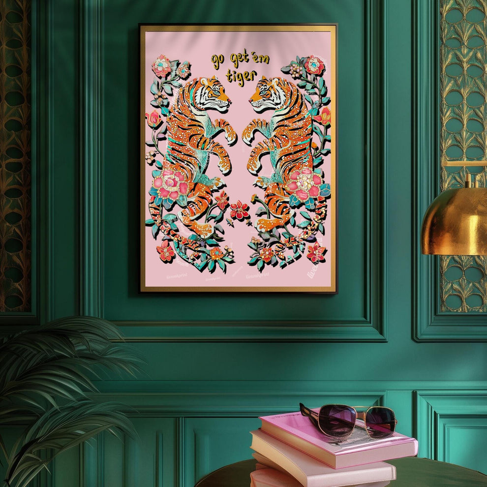 Pink Tiger Wall Decor