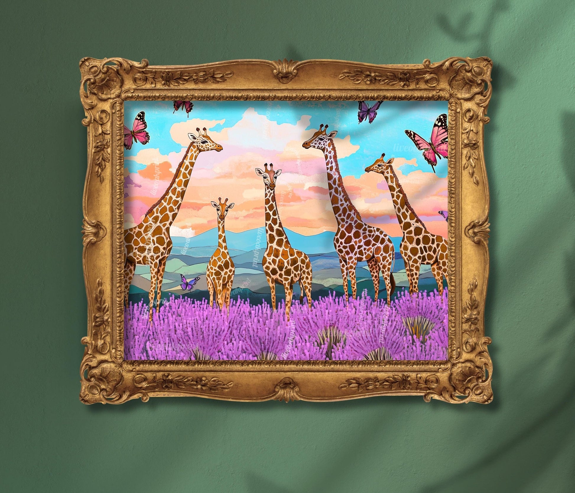 Giraffe Art Print