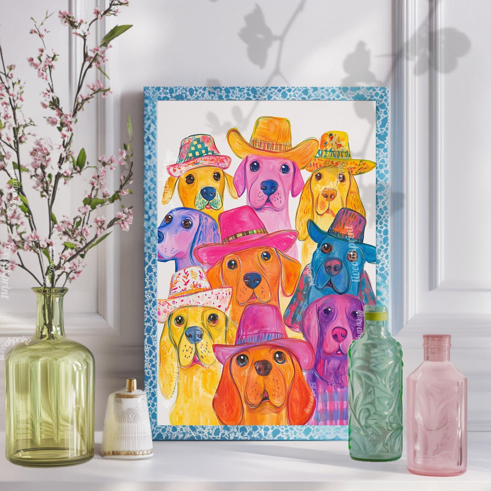 Colorful Dog Print