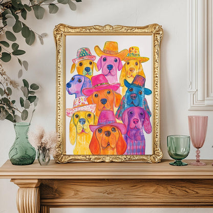 Colorful Dog Print