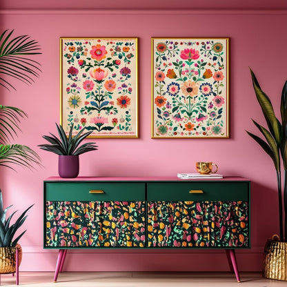 Set Of 2 Mexican Art Prints