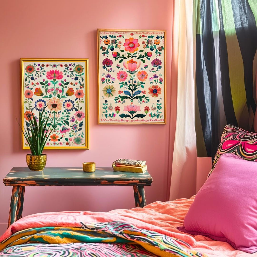 Set Of 2 Mexican Art Prints