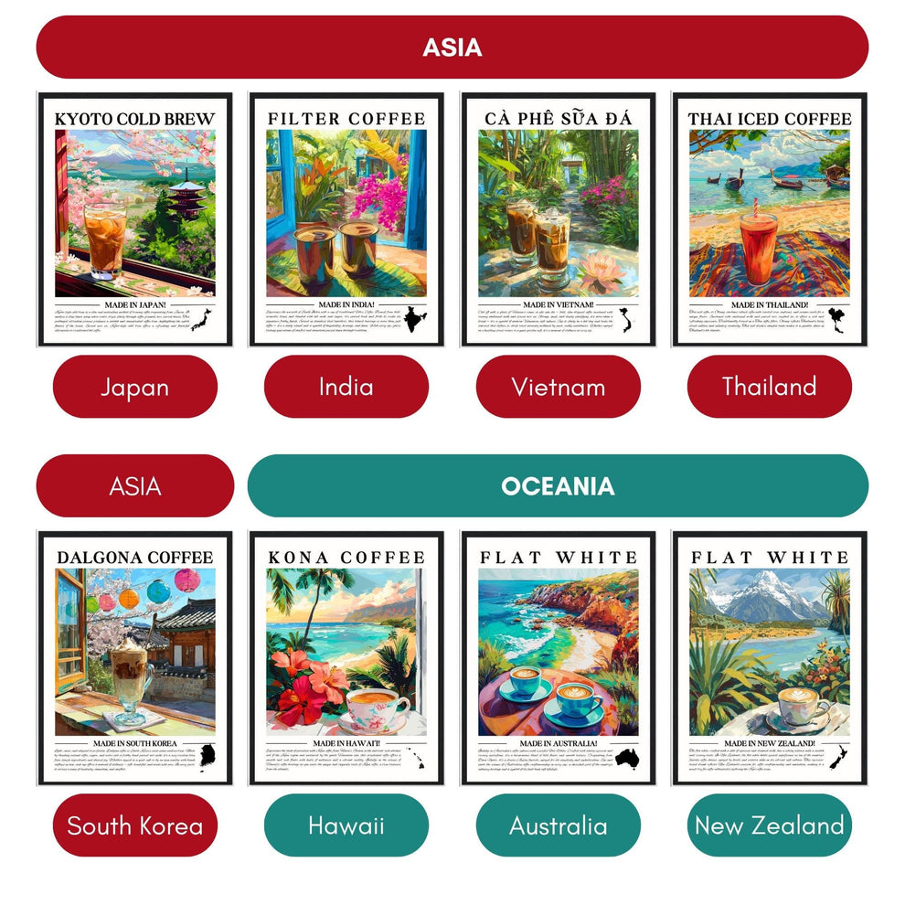 Guatemala Coffee Wall Art – Guatemala Kitchen Decor Tropical Coffee Print Guatemalan Café Poster Central America Home Decor Guatemala