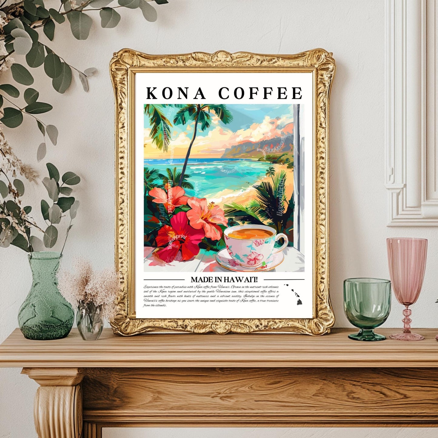 Kona Coffee Wall Art