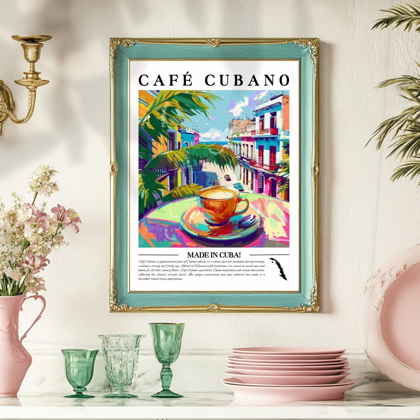 Café Cubano Wall Art