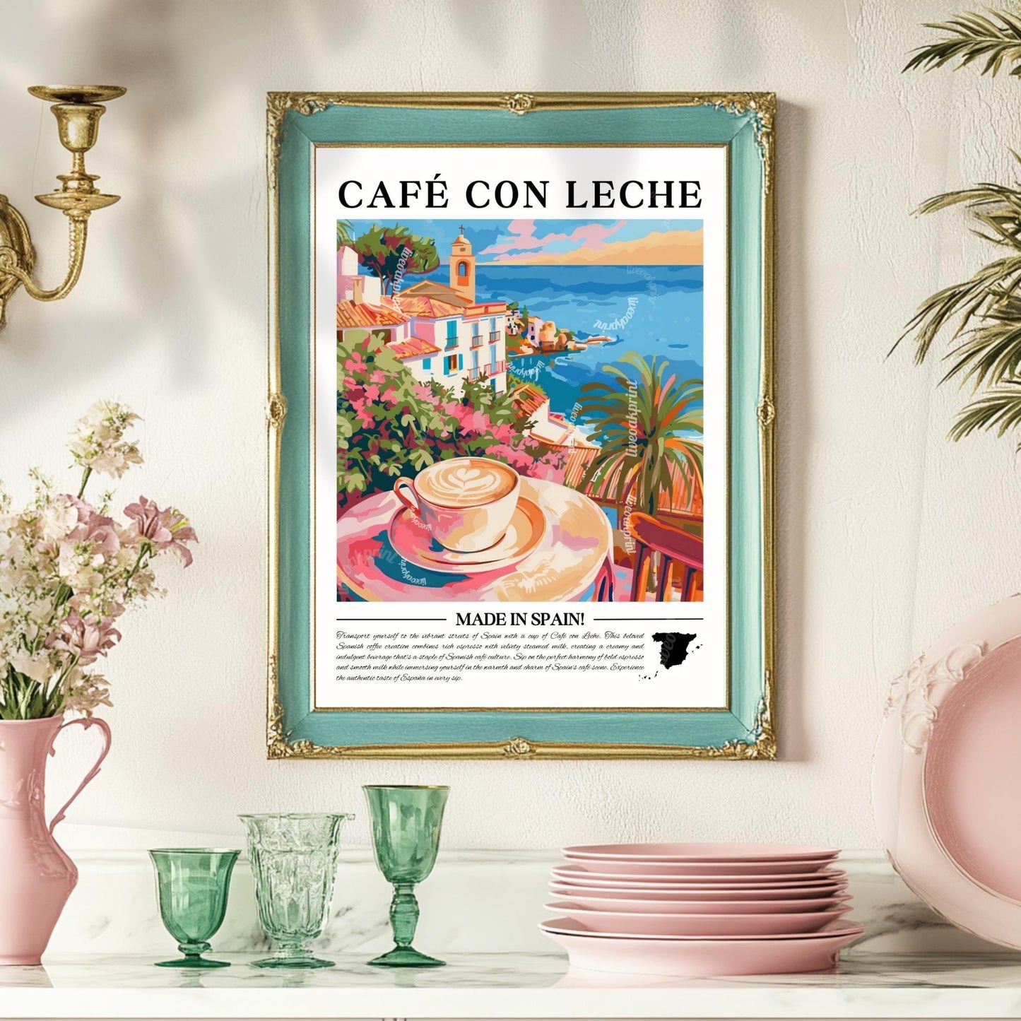Café con Leche Wall Art