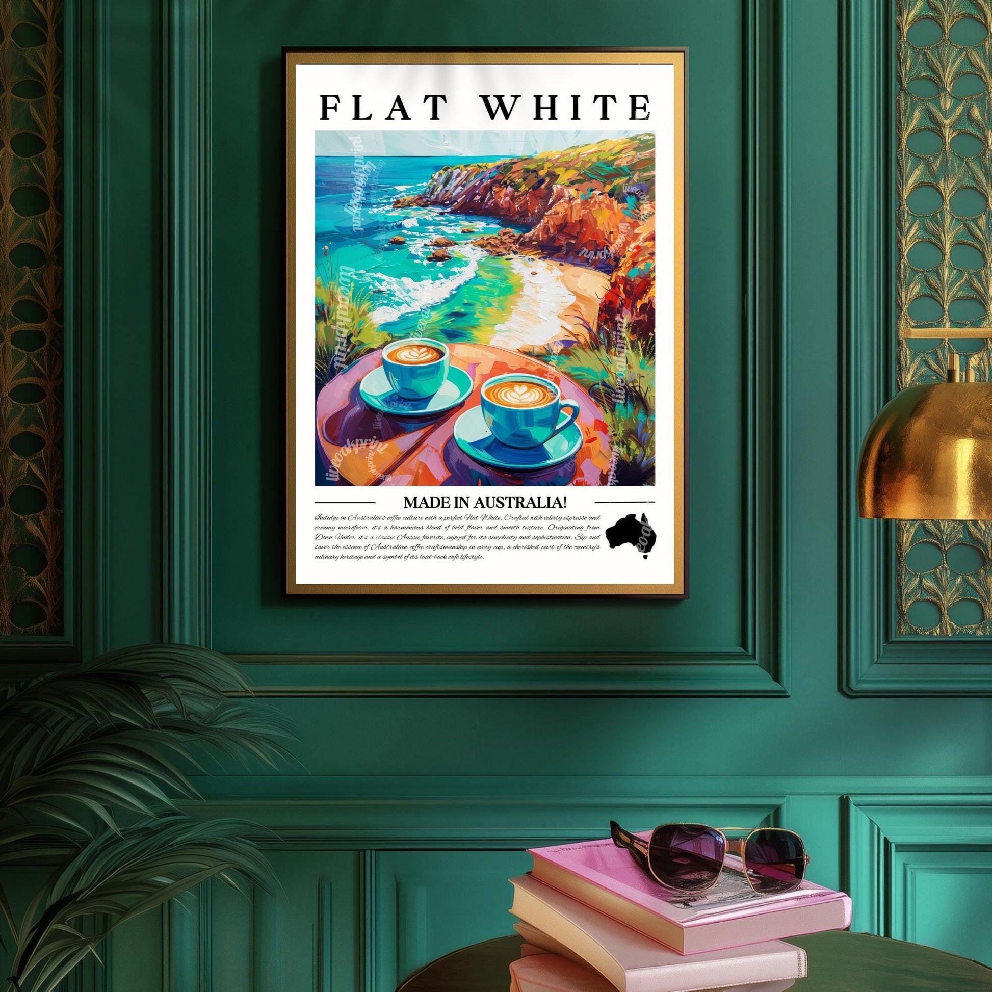 Flat White Wall Art