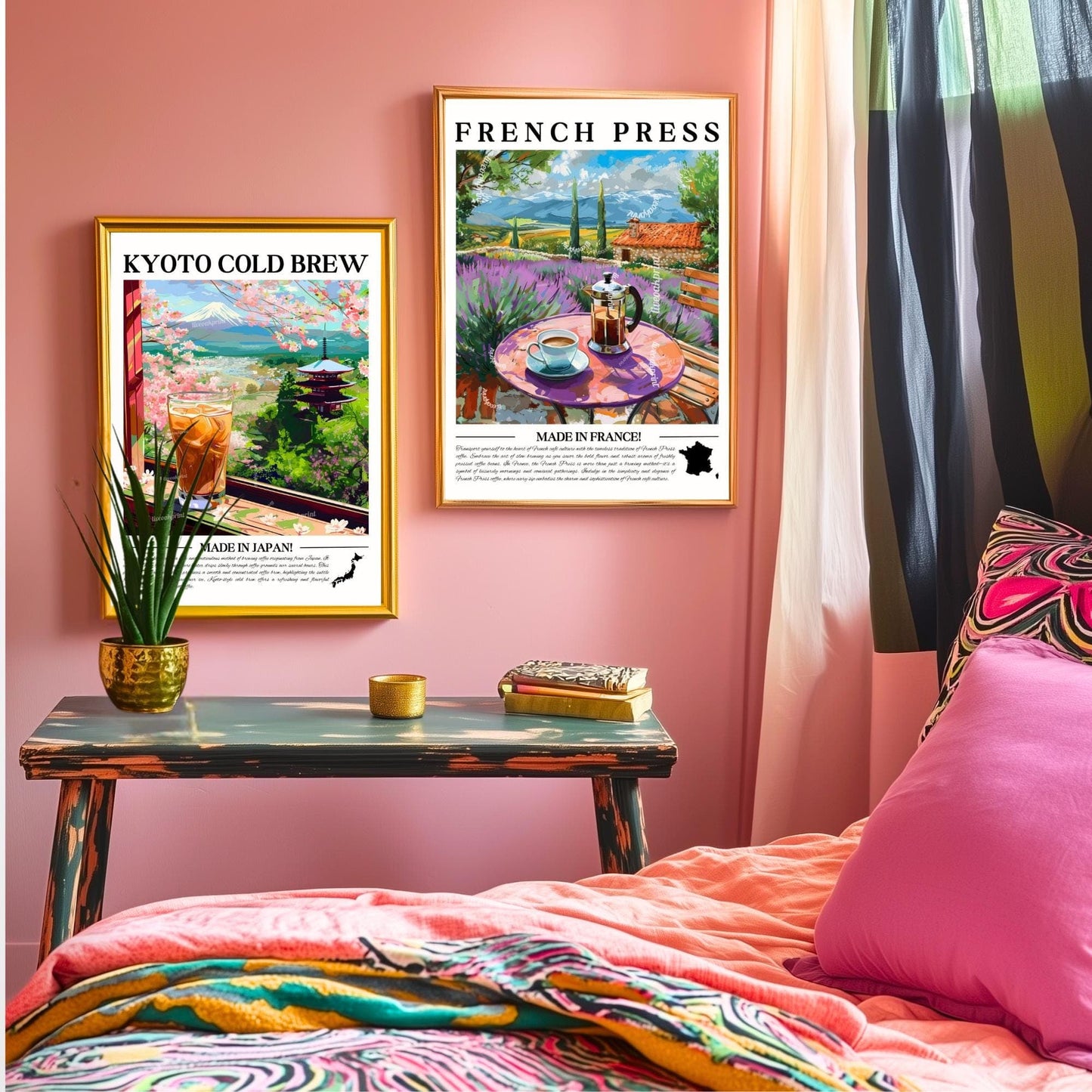 French Press Coffee Wall Art