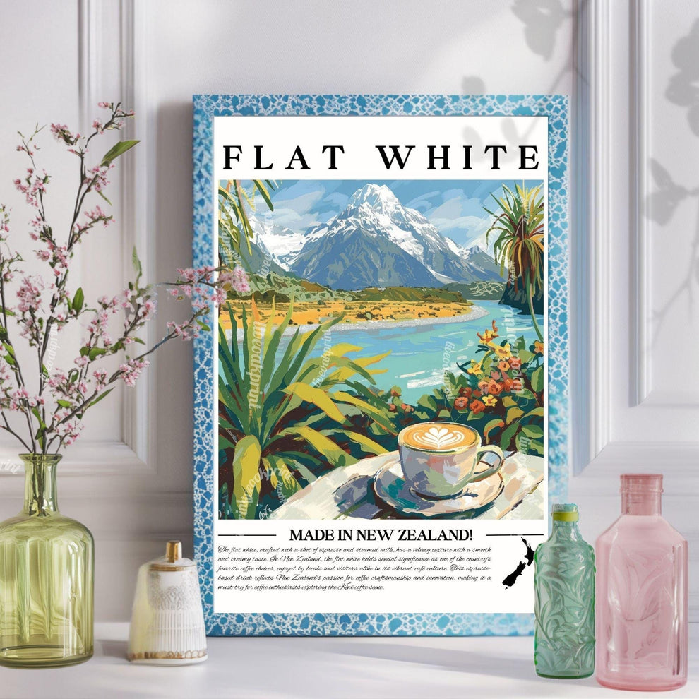 Flat White Coffee Wall Art