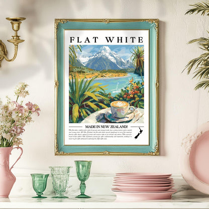 Flat White Coffee Wall Art