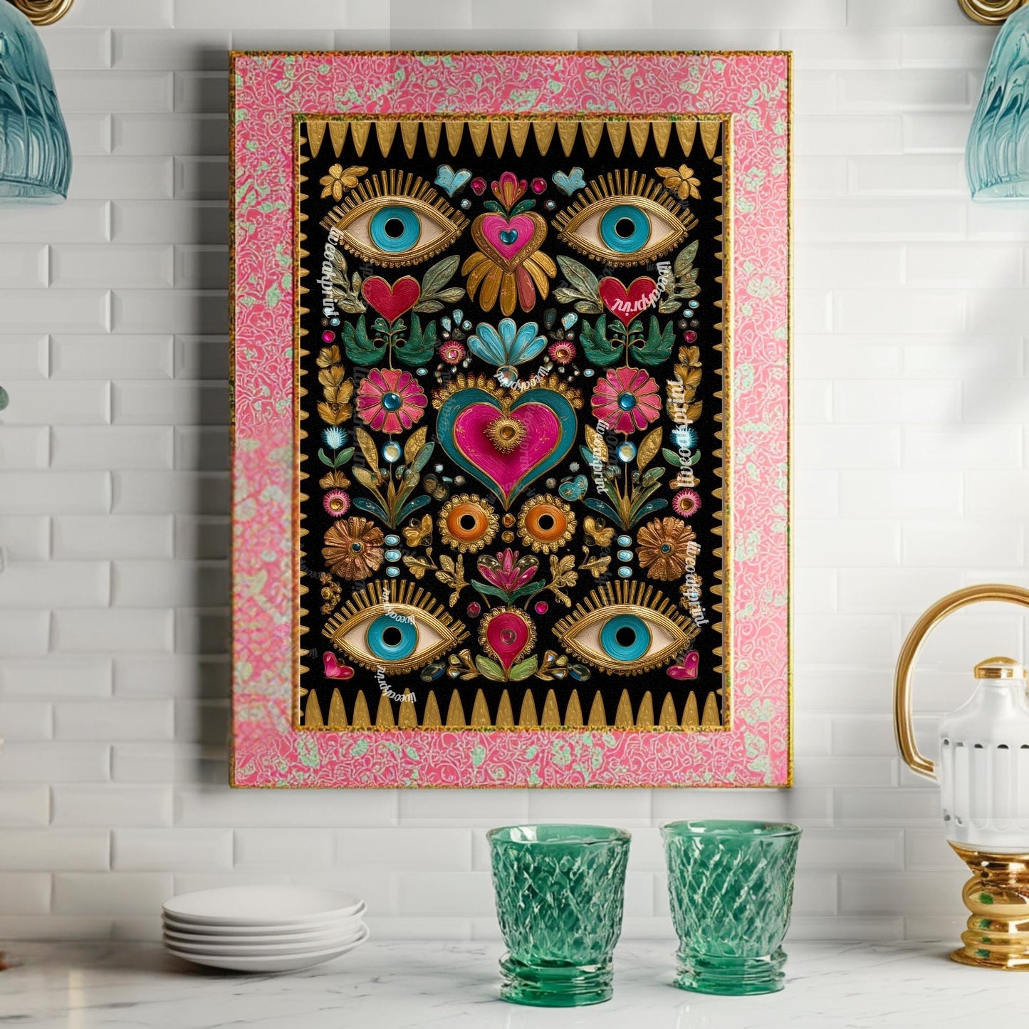 Psychedelic Eye Art Print