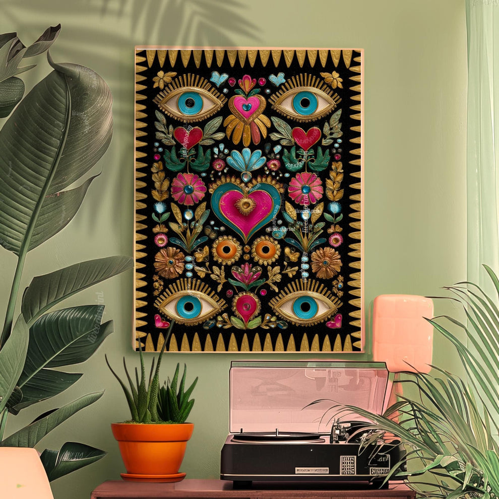 Psychedelic Eye Art Print