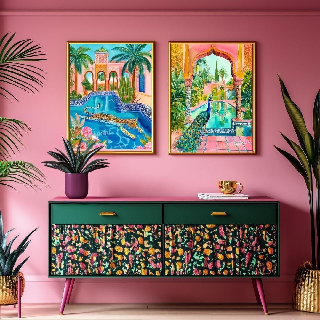 Set Of 2 Tropical Wall Decor