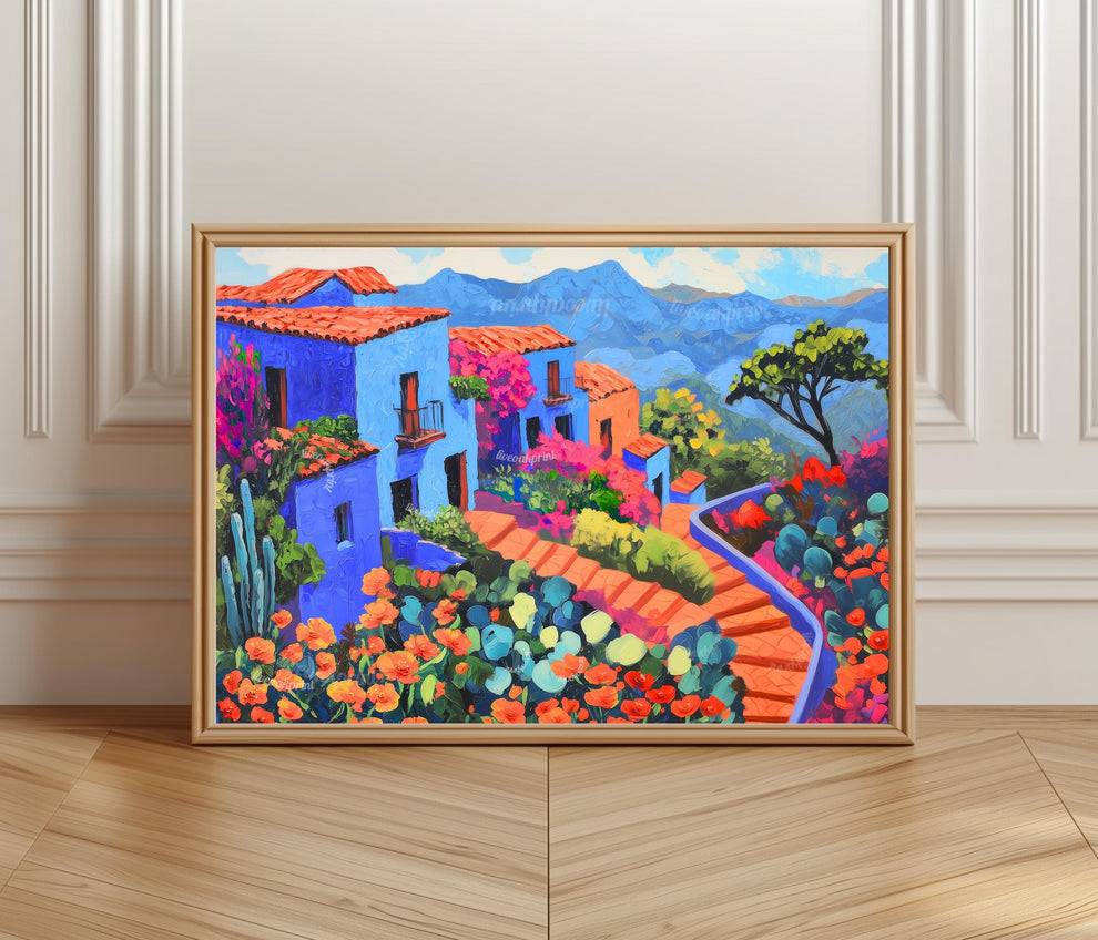 Blue Mexican Art Print