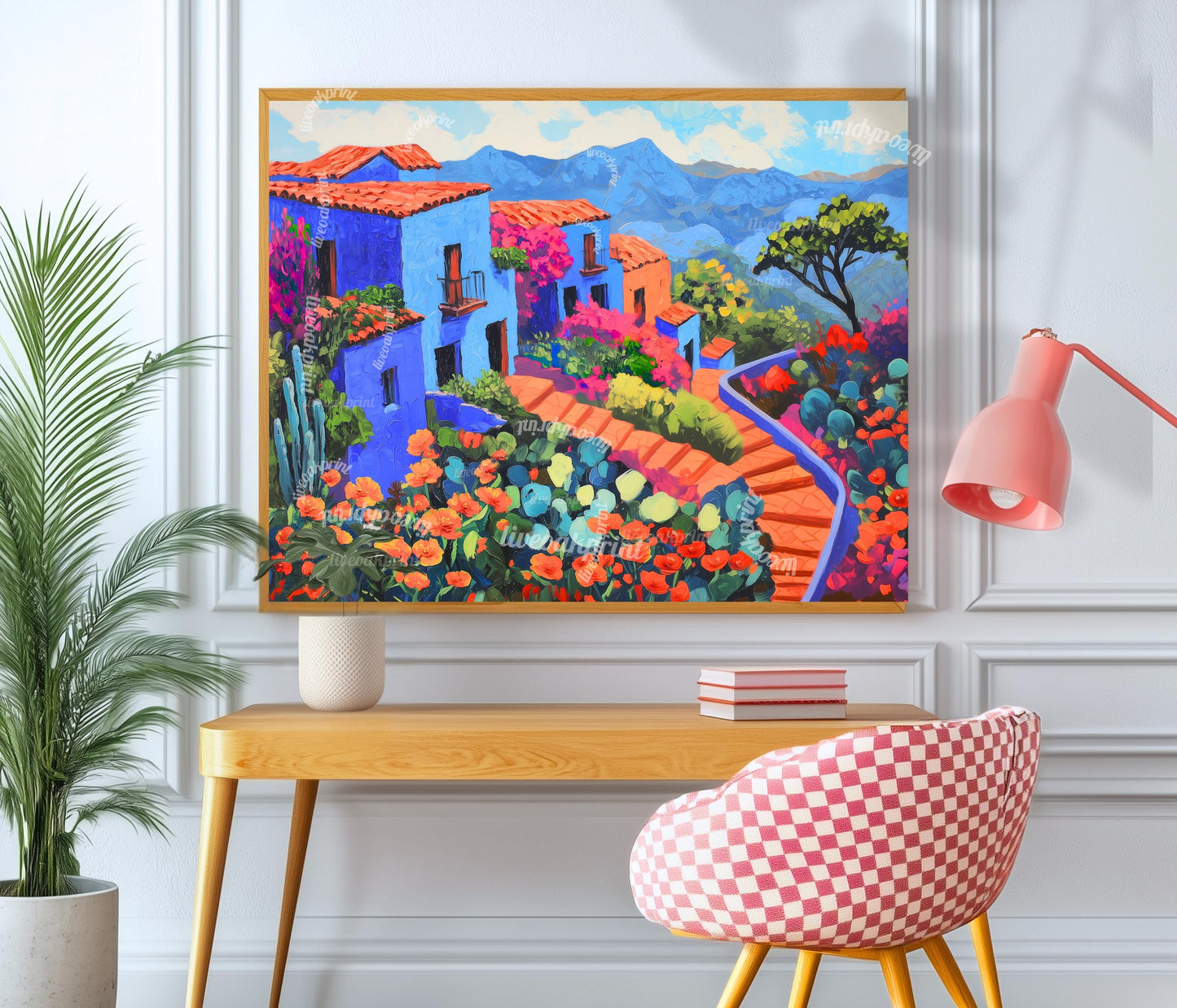 Blue Mexican Art Print