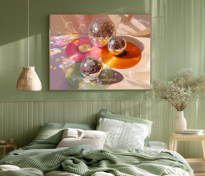 Disco Records Print Horizontal