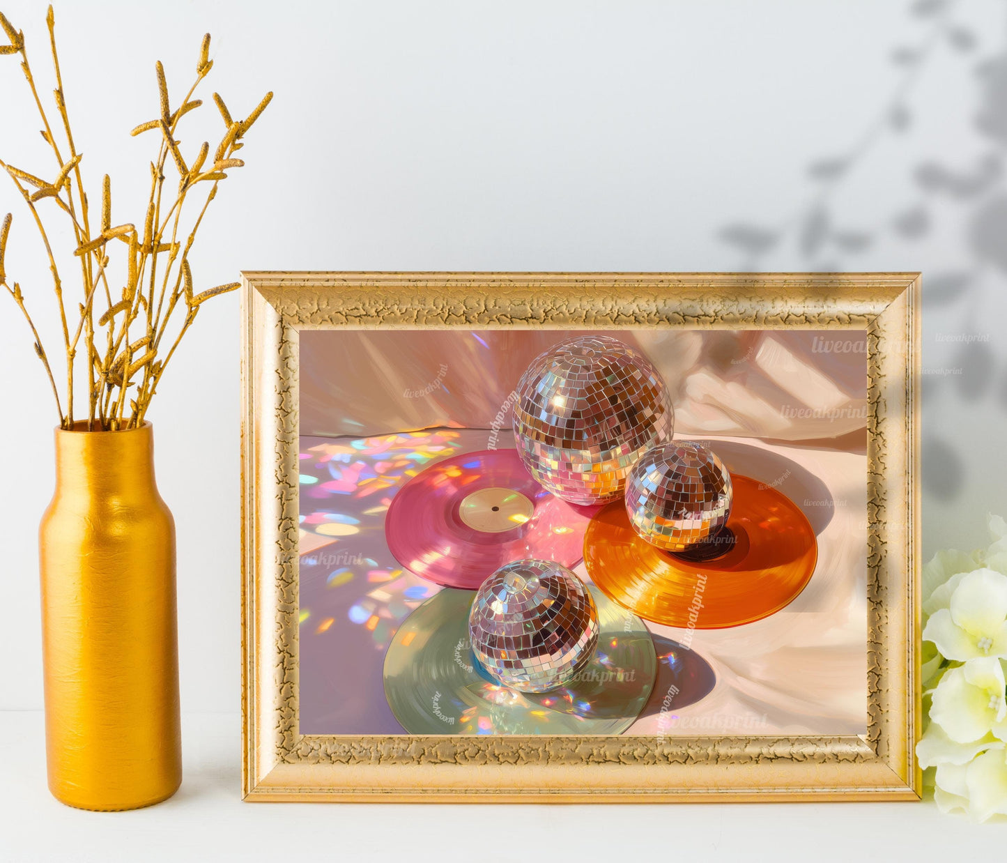 Disco Records Print Horizontal