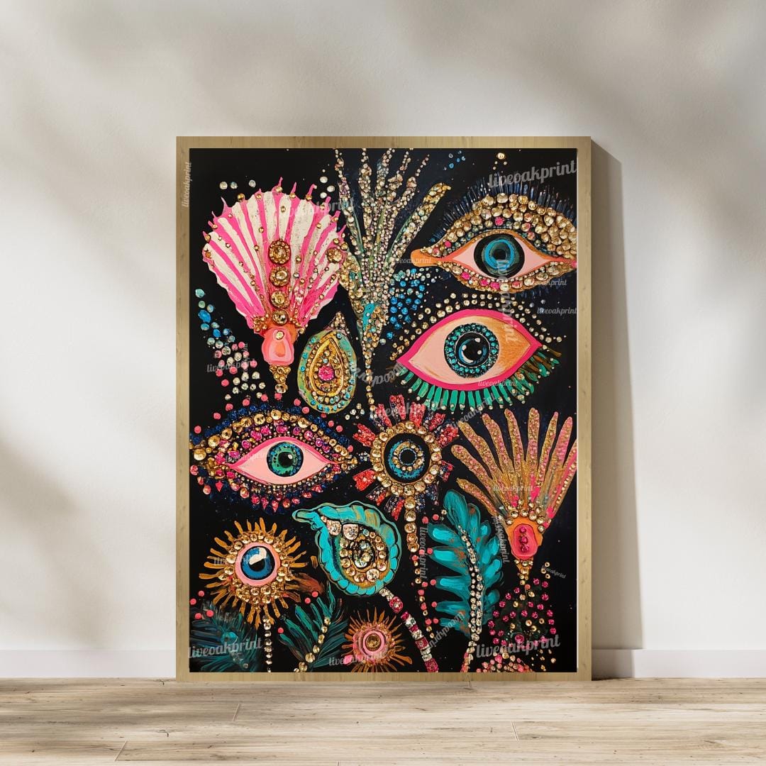 Set Of 2 Psychedelic Eye Art Prints