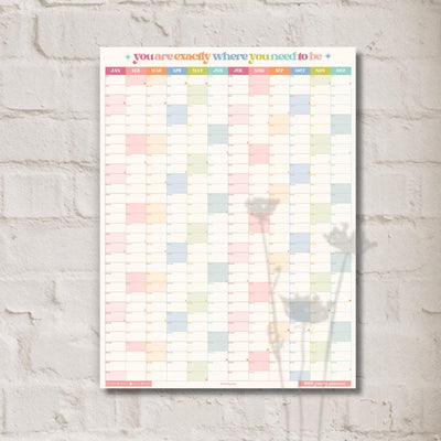 2026 Wall Planer: Bright Pastel Colors