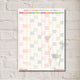 2026 Vertical Poster Planner – Bright Pastel Colors Yearly Wall Calendar, One Page Year at a Glance Poster