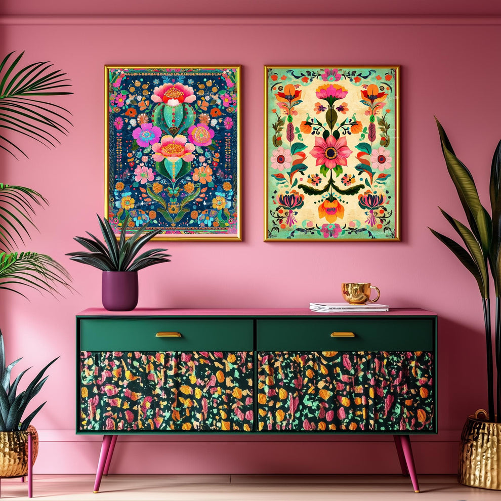 Maximalist Cactus Wall Art
