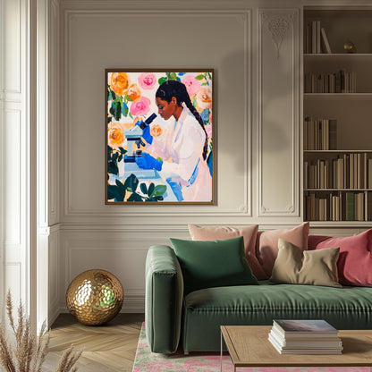 Women Scientist Art Print