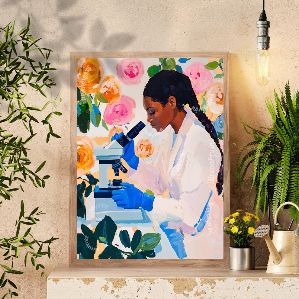 Women Scientist Art Print