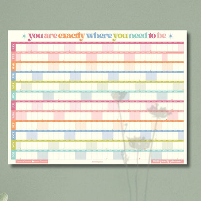 Colorful 2026 Year Wall Planner