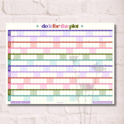 Do It For The Plot 2026 Wall Planner - Large Yearly Wall Calendar