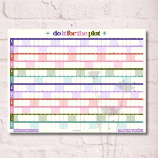 Do It For The Plot 2026 Wall Planner