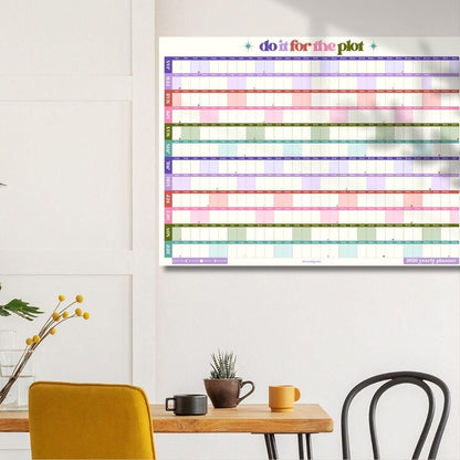 Do It For The Plot 2026 Wall Planner - Large Yearly Wall Calendar